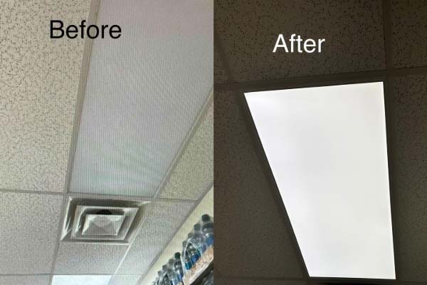 Before After Commercial Electrical Repairs