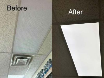 Before After Commercial Electrical Repairs
